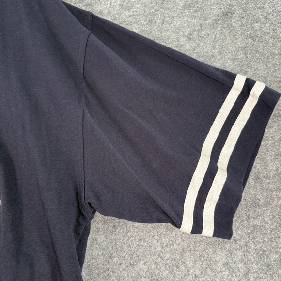 Vintage Disney World Goofy Baseball Jersey Shirt Large Navy Short Sleeve Y2K 90s - Picture 5 of 10